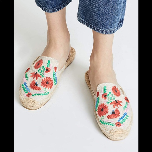 soludos | embroidered ibiza mules - Picture 1 of 5